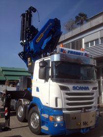 Impressionen Mobilkran Big Blue Winterthur